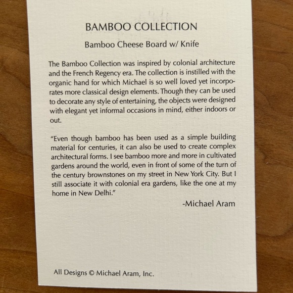 NIB Michael Aram Cheese Board - Picture 6 of 6